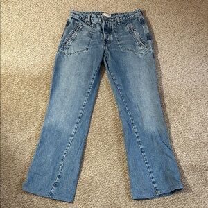 We The Free/Free People Light Blue Flare Jeans